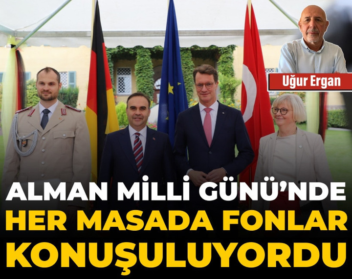 Alman Milli Günü'nde her masada fonlar konuşuluyordu