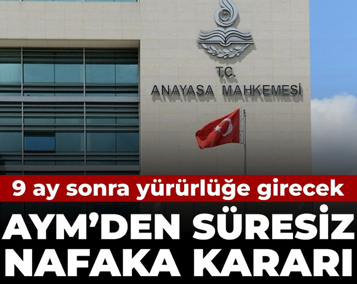 Son Dakika | Süresiz nafaka kararı iptal edildi