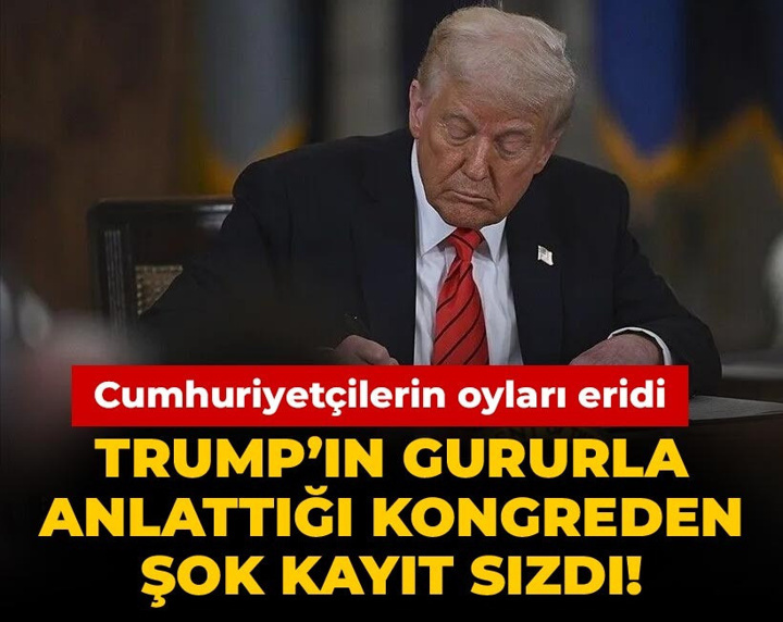 Trump’ın gururla anlattığı kongreden şok kayıt sızdı! Cumhuriyetçilerin oyları eridi