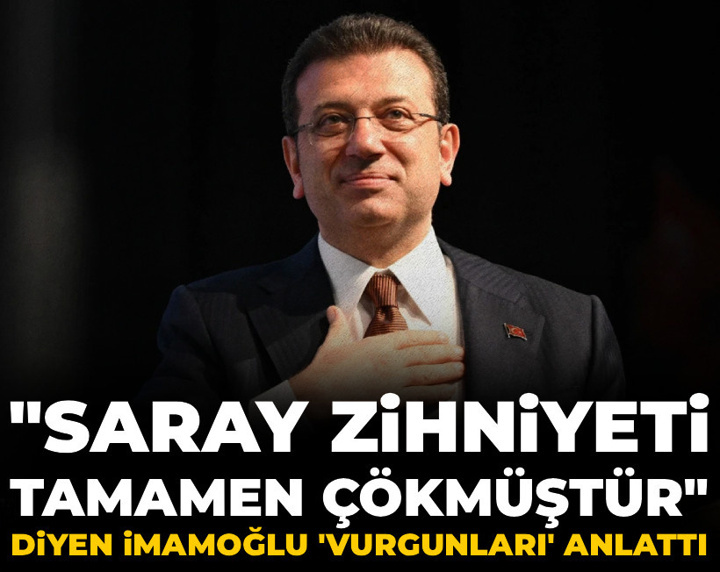 İmamoğlu "Saray zihniyeti çökmüştür" diyerek 'vurgunları' anlattı