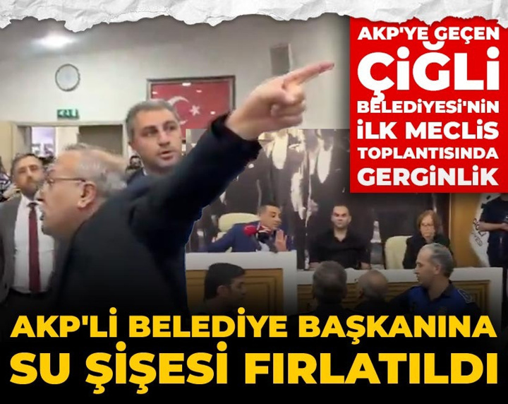 Son dakika | AKP'ye geçen Çiğli Belediyesi'nin ilk meclis toplantısında gerginlik