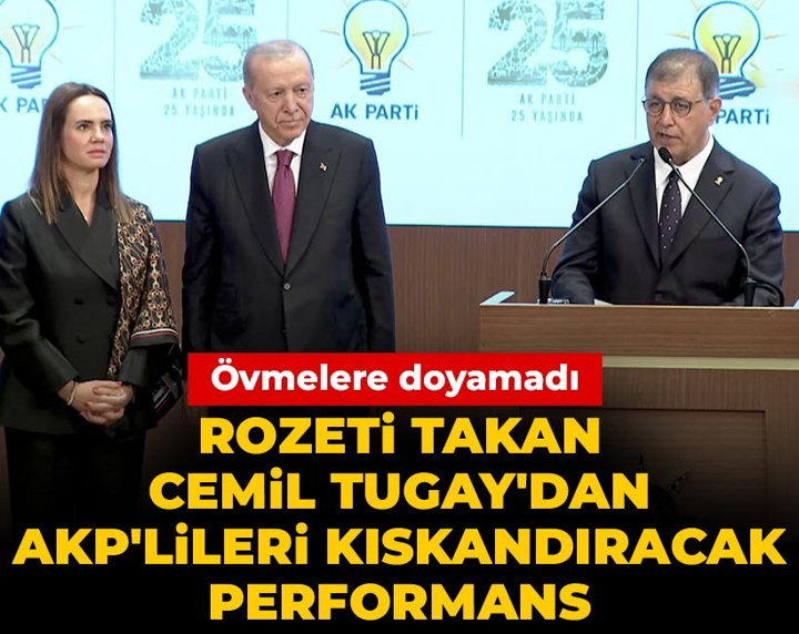 Rozeti takan Cemil Tugay'dan AKP'lileri kıskandıracak performans: Övmelere doyamadı