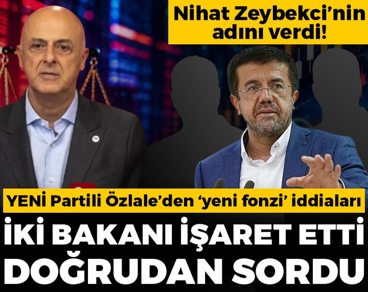 Ümit Özlale'den 'yeni fonzi' iddiaları: İki bakanı işaret etti, doğrudan sordu