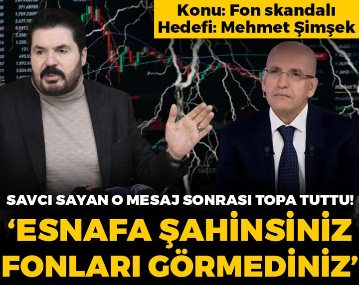 AKP'li Savcı Sayan fon skandalı için Mehmet Şimşek'i topa tuttu: Esnafa şahinsiniz, fonları görmediniz