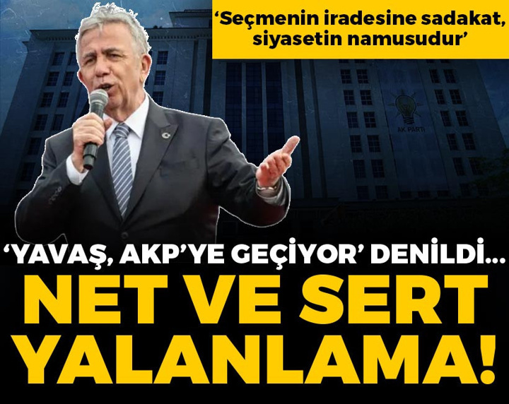 Son Dakika | "Mansur Yavaş AKP'ye katılıyor" iddialarına net yalanlama!