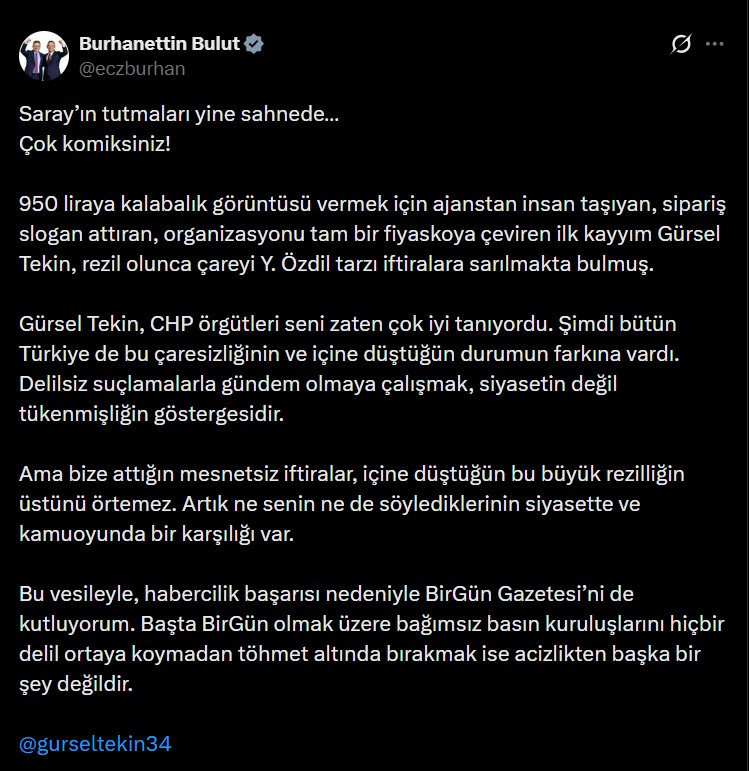 'Figüran' skandalının göbeğindeki Gürsel Tekin'in suçlamalarına çifte yanıt - Resim : 3