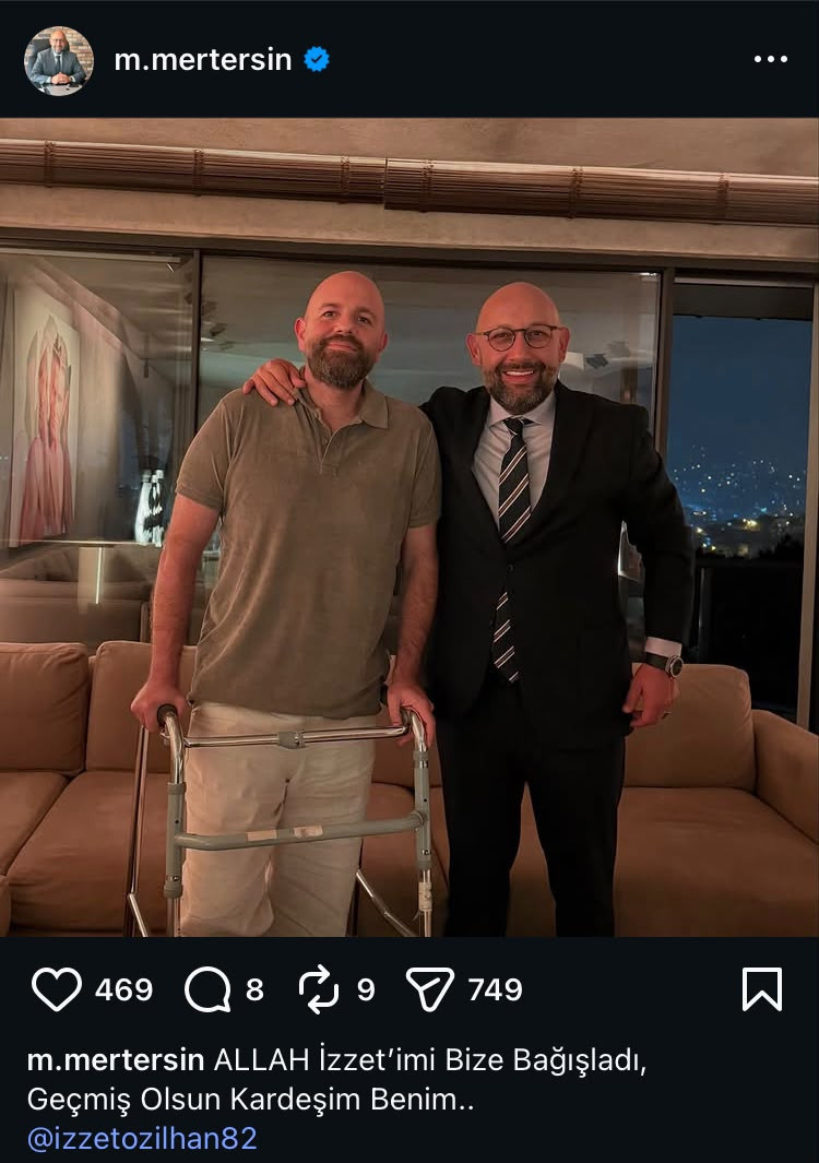 Ölümden dönen ünlü iş adamı İzzet Özilhan'dan ilk görüntü - Resim : 3