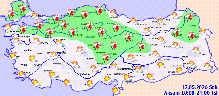 Meteoroloji Ankara'dan başlayarak uyardı: Kuvvetli yağacak - Resim : 4