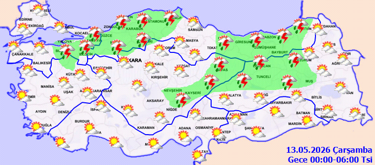 Meteoroloji Ankara'dan başlayarak uyardı: Kuvvetli yağacak - Resim : 5