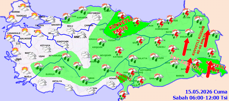 Meteoroloji uyarıları peş peşe dizdi: 3'ü büyükşehir 11 ilde alarm verdi - Resim : 1