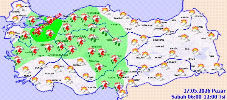 Bugün planı olanlar dikkat! Meteoroloji kuvvetli yağışı duyurdu - Resim : 1