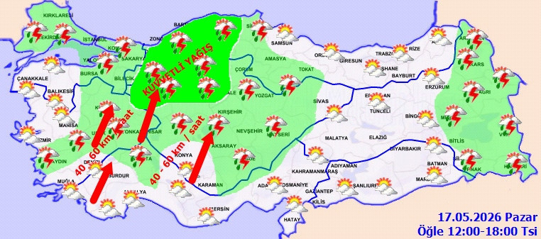 Bugün planı olanlar dikkat! Meteoroloji kuvvetli yağışı duyurdu - Resim : 2
