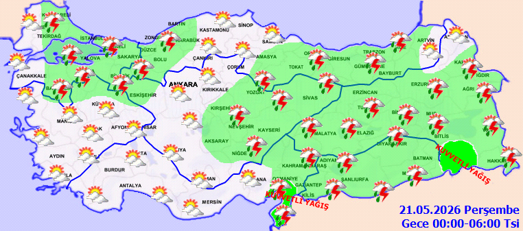 Hava il il saat saat dönecek: Kuvvetli sağanak yağacak - Resim : 4