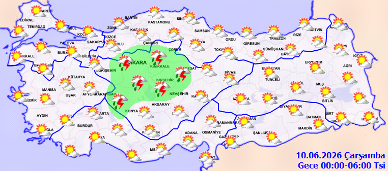 Meteoroloji 5 bölgede 7 kesime gök gürültülü sağanak uyarısı yaptı: Saat verdi - Resim : 7