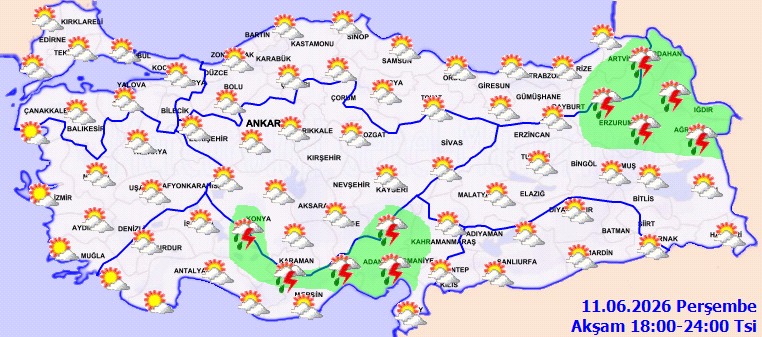 Meteoroloji tehlike hattını işaretledi: Fırtına kopacak kuvvetli yağacak - Resim : 6
