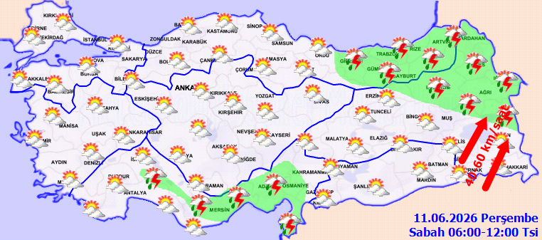 Meteoroloji tehlike hattını işaretledi: Fırtına kopacak kuvvetli yağacak - Resim : 4
