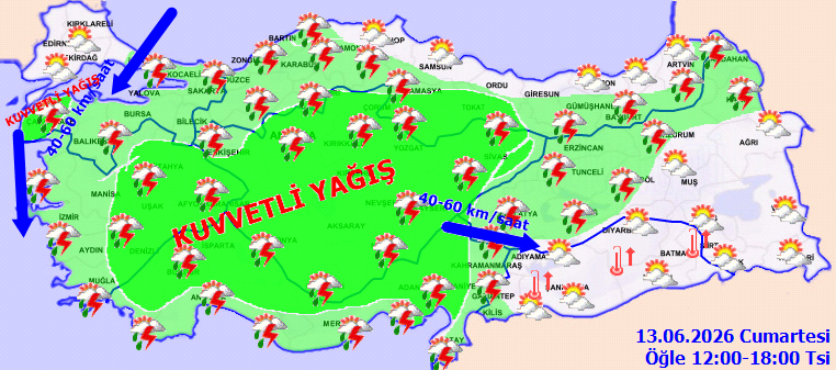30 ile sarı kodlu uyarı: Sağanak kuvvetli yağacak fırtına uçuracak - Resim : 2