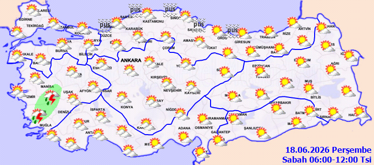 Meteoroloji 19 il için saat verdi: Bir yandan kuvvetli sağanak bir yandan fırtına vuracak - Resim : 1