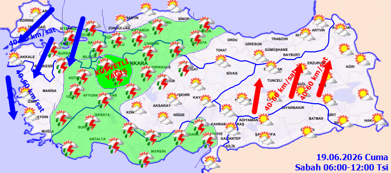 Fırtına ve sağanak İstanbul ve Ankara'ya uzanacak: 15 il kritik saatler yaşayacak - Resim : 1