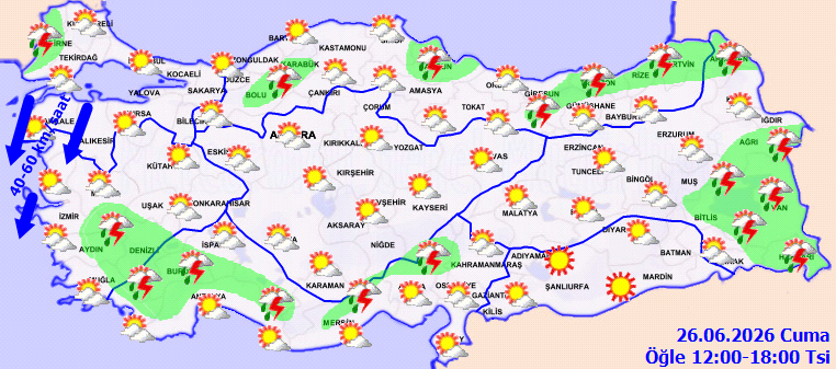 Meteoroloji uyardı! Fırtına 2 bölgede 60 kilometreyle başladı: 3 bölgeye yayılıp vites yükseltecek - Resim : 2