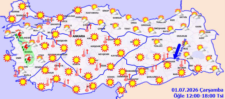 Ateş gibi bir gün olacak! İstanbul ve 3 büyükşehir en az 33 dereceyi bulacak - Resim : 3