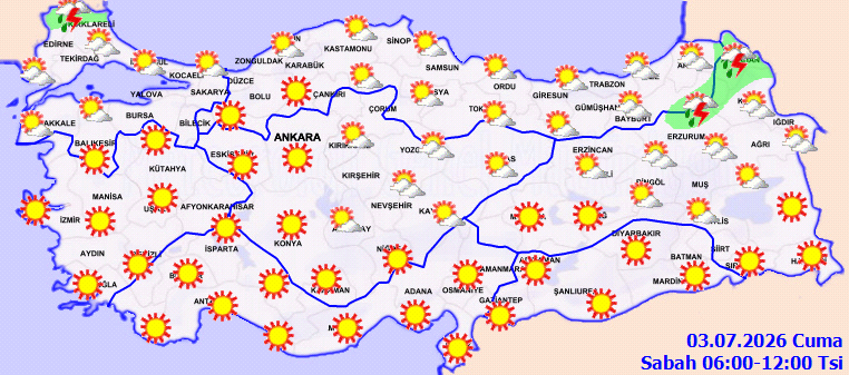 Meteoroloji il il saat saat açıkladı: Hafta sonu kopacak fırtına ve sağanak yağışın fragmanı olacak - Resim : 1