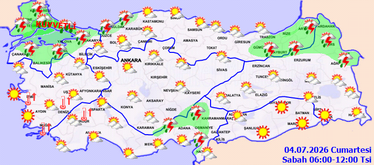 Hava saat saat dönecek! İstanbul dahil 4 ile sarı kodla sağanak 1 ile de fırtınaya uyarısı yapıldı - Resim : 1