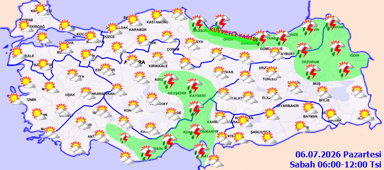 Kuvvetli yağış 4 bölgede etkili olacak: 4 ili sarı kodlu vuracak - Resim : 1