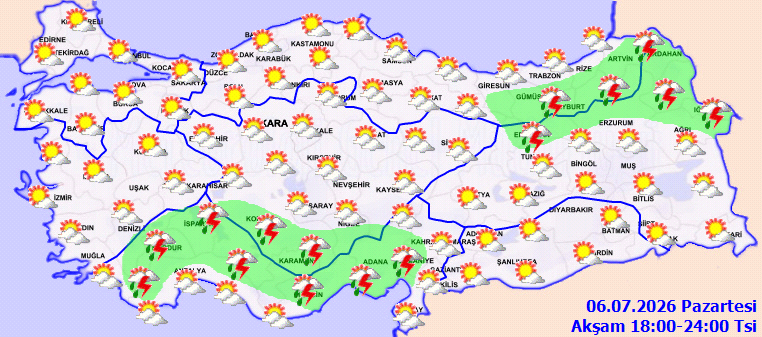 Kuvvetli yağış 4 bölgede etkili olacak: 4 ili sarı kodlu vuracak - Resim : 5