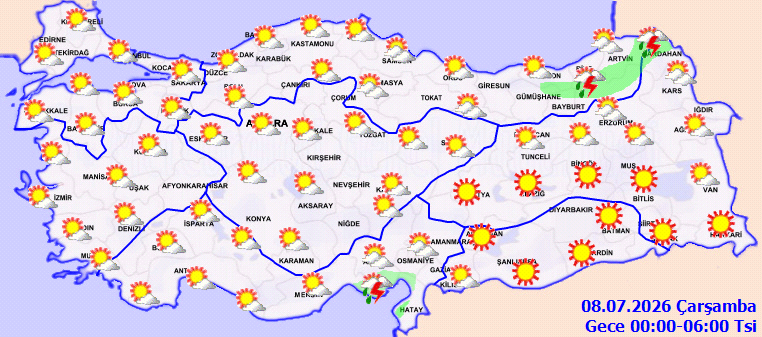 Kuvvetli yağış fırtına ve aşırı sıcak bir arada yaşanacak: Meteoroloji sarı kod verdi - Resim : 4