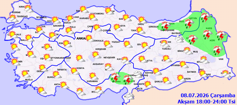 Sağanak ve sıcak aynı anda vuracak! Meteoroloji sarı kod verdi - Resim : 3