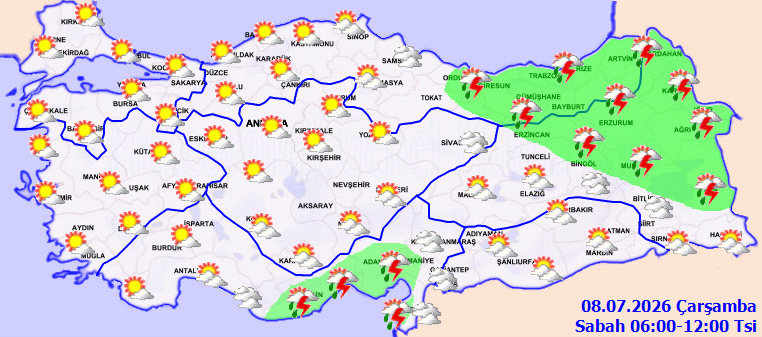 Sağanak ve sıcak aynı anda vuracak! Meteoroloji sarı kod verdi - Resim : 1