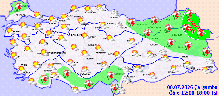 Sağanak ve sıcak aynı anda vuracak! Meteoroloji sarı kod verdi - Resim : 2