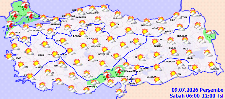 Balkan bombası patlamaya geliyor! Meteoroloji kuvvetli sağanak ve rüzgar için saat verdi - Resim : 2