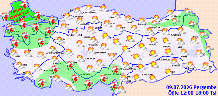 Balkan bombası patlamaya geliyor! Meteoroloji kuvvetli sağanak ve rüzgar için saat verdi - Resim : 5