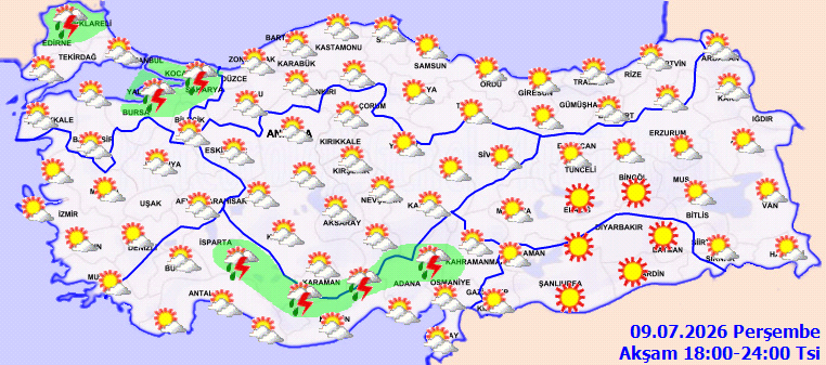 Balkan bombası patlamaya geliyor! Meteoroloji kuvvetli sağanak ve rüzgar için saat verdi - Resim : 7