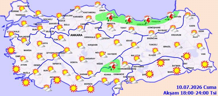 Meteoroloji kuvvetli sağanak yağışın etkili olacağı saati açıkladı - Resim : 3