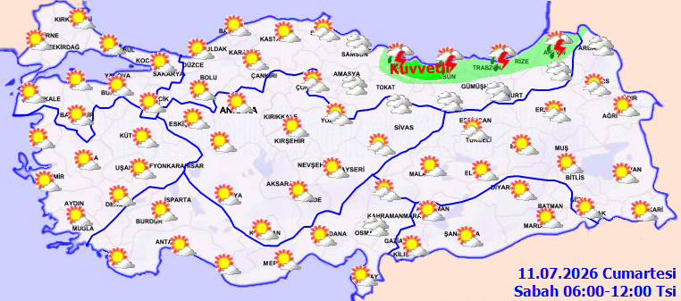 Meteoroloji 2 ili uyararak 30 derecenin altında kalacak tek bölgeyi açıkladı - Resim : 1