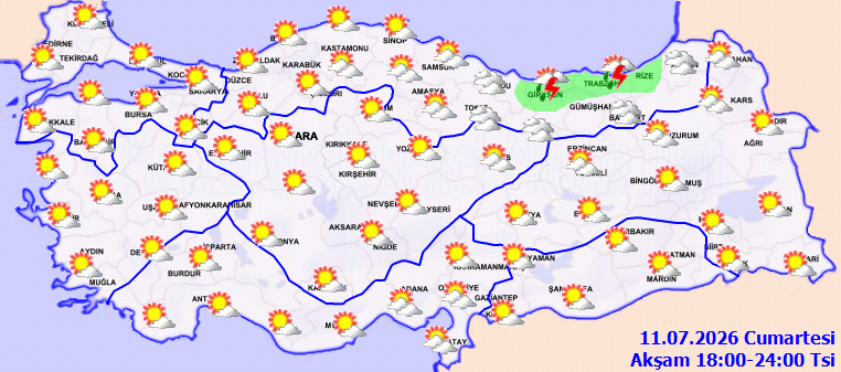 Meteoroloji 2 ili uyararak 30 derecenin altında kalacak tek bölgeyi açıkladı - Resim : 3