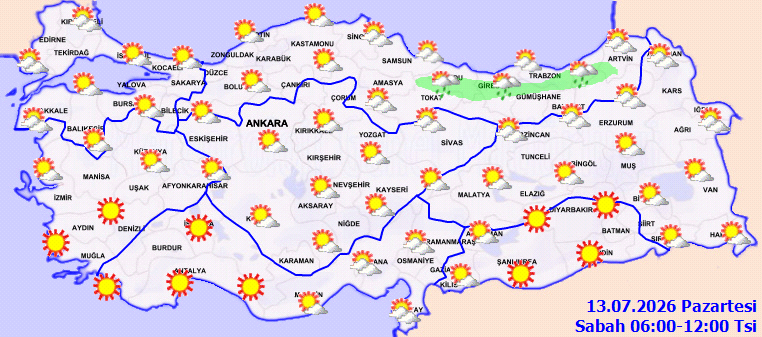Meteoroloji Ankara'nın etrafında hızla dönecek hava durumunu saat saat açıkladı - Resim : 1