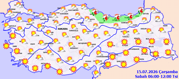 Meteoroloji öyle bir harita paylaştı ki... Bir tek kar yağmayacak - Resim : 1
