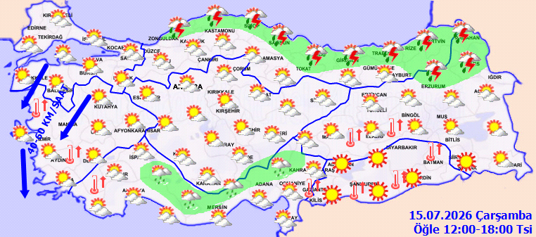 Meteoroloji öyle bir harita paylaştı ki... Bir tek kar yağmayacak - Resim : 2