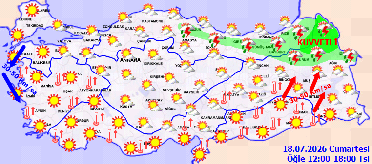 Hava dünden beter olacak: Sıcak fırtınası erken başladı Meteoroloji uyardı - Resim : 3