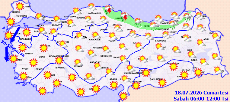 Hava dünden beter olacak: Sıcak fırtınası erken başladı Meteoroloji uyardı - Resim : 1