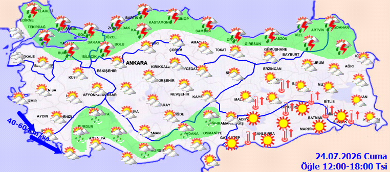 Meteoroloji uyarıları tek tek sıraladı: Çok kuvvetli sağanak öncesi fırtına vuracak - Resim : 3