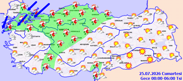Meteoroloji uyarıları tek tek sıraladı: Çok kuvvetli sağanak öncesi fırtına vuracak - Resim : 5