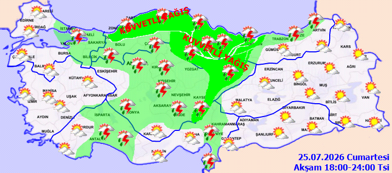 Sağanak koşusu kıyamet gibi başladı! Meteoroloji beklenmedik uyarıyı sarı ve turuncu kodla yaptı - Resim : 4