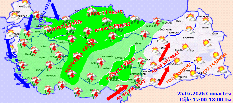 Sağanak koşusu kıyamet gibi başladı! Meteoroloji beklenmedik uyarıyı sarı ve turuncu kodla yaptı - Resim : 2