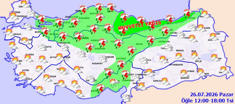 Hava sıcaklıkları düşüyor sağanak geliyor! Meteoroloji sarı kod vererek uyardı - Resim : 2