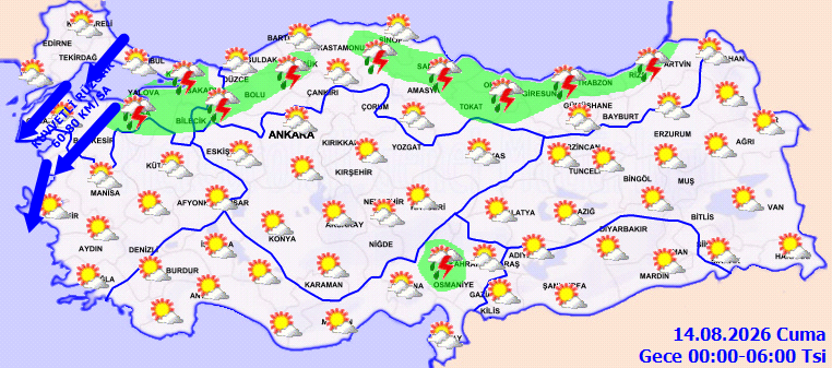 İstanbul ve İzmir dahil 15 il sarı kodla uyarıldı: Kuvvetli fırtına ve sağanak için saat açıklandı - Resim : 5